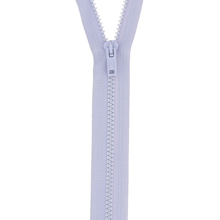 Fermeture à glissière séparable injectée lilas