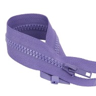 Fermeture à glissière séparable injectée lavande