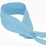 Fermeture à glissière séparable injectée bleu ciel