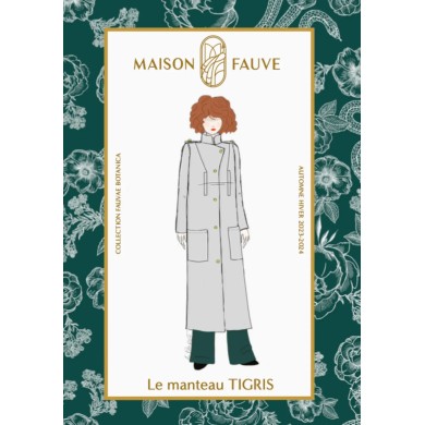Patron couture manteau : Tigris - Maison FAUVE Patron couture manteau : Tigris - Maison FAUVE