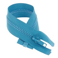 Fermeture à glissière séparable injectée bleu canard