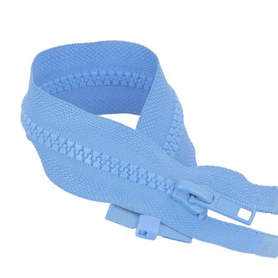 Fermeture à glissière séparable injectée bleu