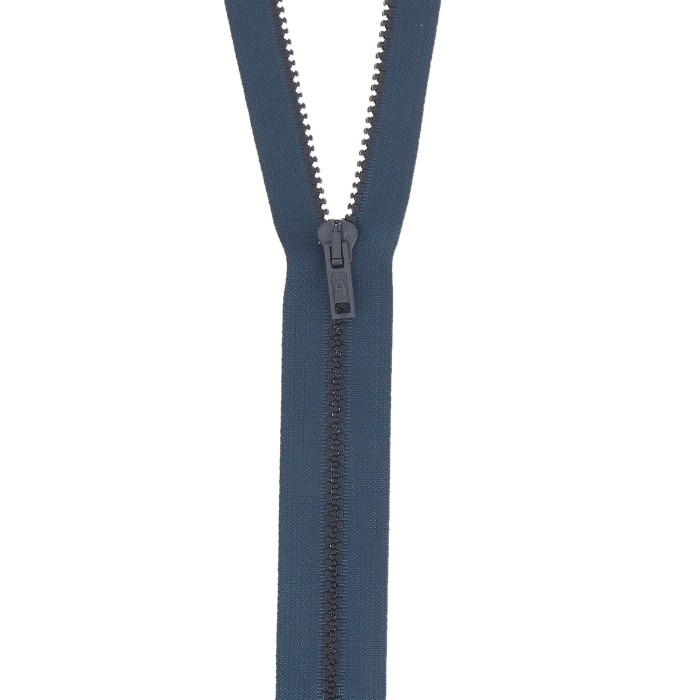 Fermeture à glissière séparable injectée bleu nuit