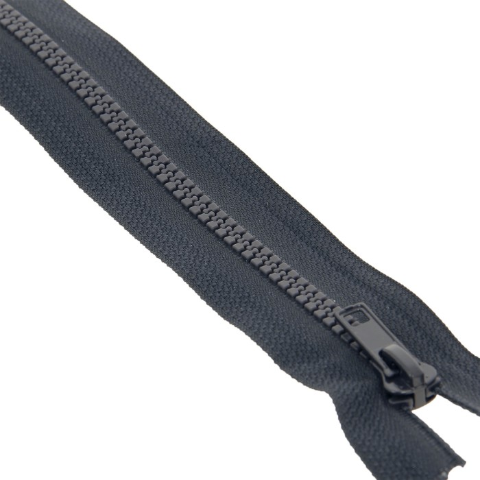 Fermeture à glissière séparable injectée anthracite