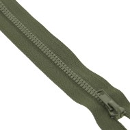 Fermeture à glissière séparable injectée vert militaire