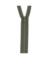 Fermeture à glissière séparable injectée vert militaire