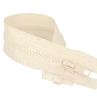 Fermeture à glissière séparable injectée beige