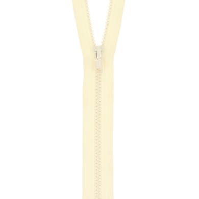 Fermeture à glissière séparable injectée beige