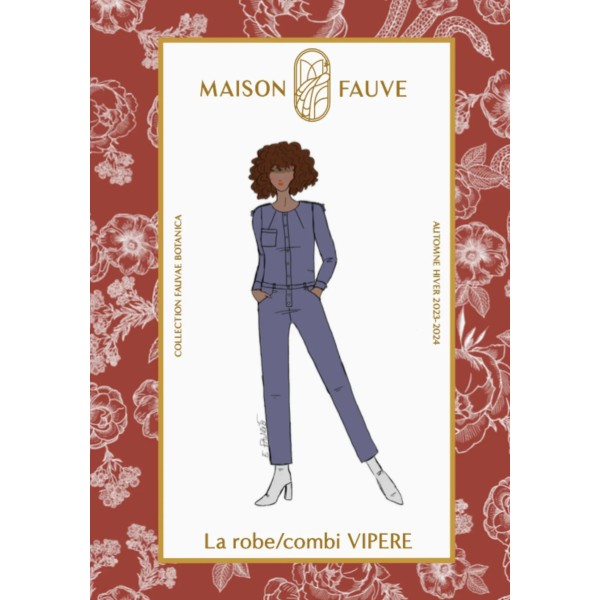 Patron couture combinaison : Vipère - Maison FAUVE Patron couture combinaison : Vipère - Maison FAUVE
