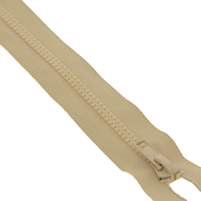 Fermeture à glissière séparable injectée sable