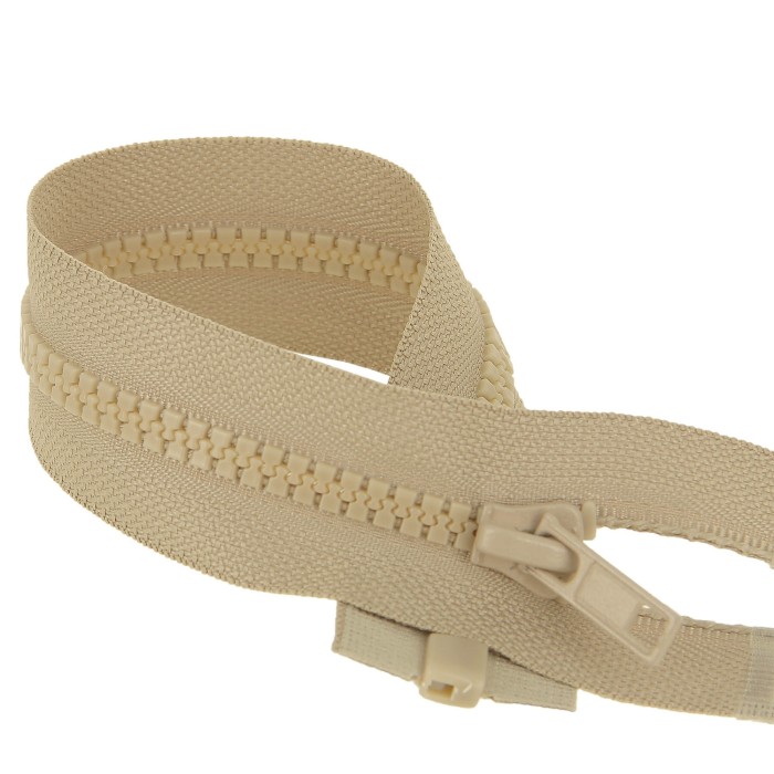 Fermeture à glissière séparable injectée sable