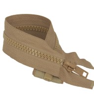 Fermeture à glissière séparable injectée camel