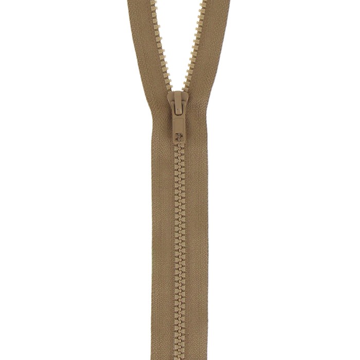 Fermeture à glissière séparable injectée camel