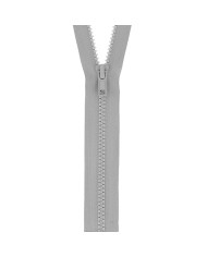 Fermeture à glissière séparable injectée gris perle