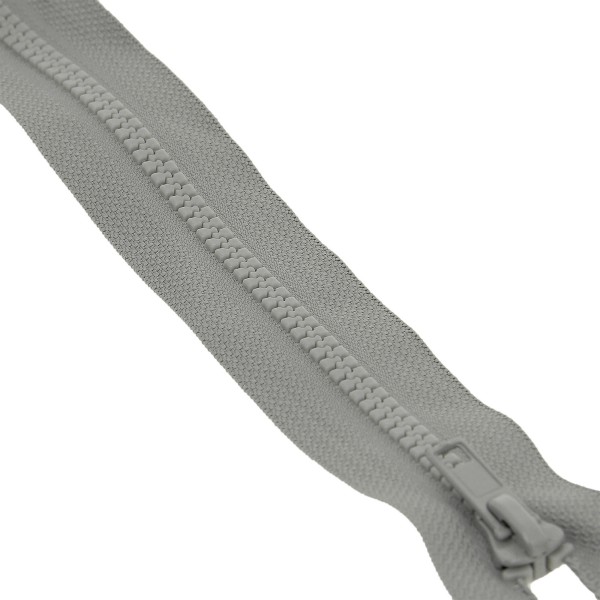Fermeture à glissière séparable injectée gris Fermeture à glissière séparable injectée gris