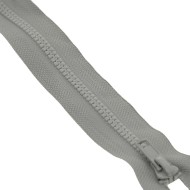 Fermeture à glissière séparable injectée gris