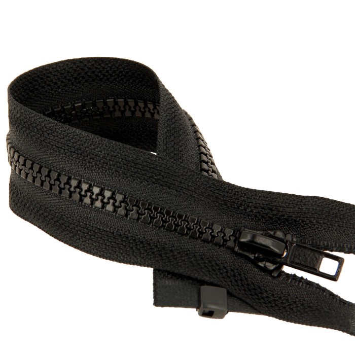 Fermeture à glissière séparable injectée noir