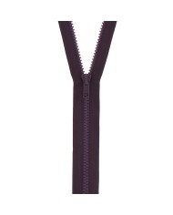 Fermeture à glissière séparable injectée prune