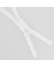 Fermeture injectée n°5 Bouche à Bouche séparable blanc