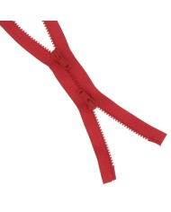 Fermeture injectée n°5 Bouche à Bouche séparable rouge