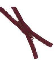 Fermeture injectée n°5 Bouche à Bouche séparable bordeaux