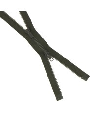 Fermeture injectée n°5 Bouche à Bouche séparable vert kaki