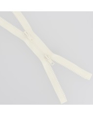 Fermeture injectée n°5 Bouche à Bouche séparable écru