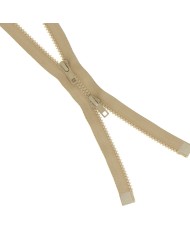 Fermeture injectée n°5 Bouche à Bouche séparable beige