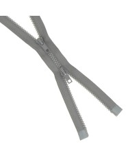 Fermeture injectée n°5 Bouche à Bouche séparable gris