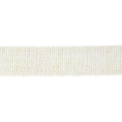 Sangle coton scintillante 30mm Blanc Sangle coton scintillante 30mm Blanc