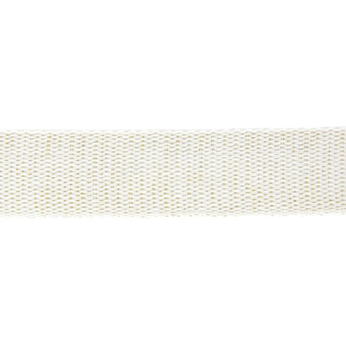 Sangle coton scintillante 30mm Blanc Sangle coton scintillante 30mm Blanc