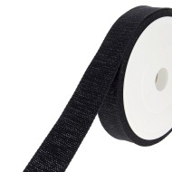 Sangle coton scintillante 30mm noir Sangle coton scintillante 30mm noir