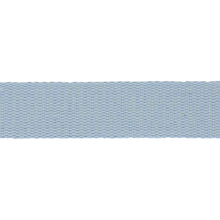 Sangle coton scintillante 30mm bleu ciel Sangle coton scintillante 30mm bleu ciel