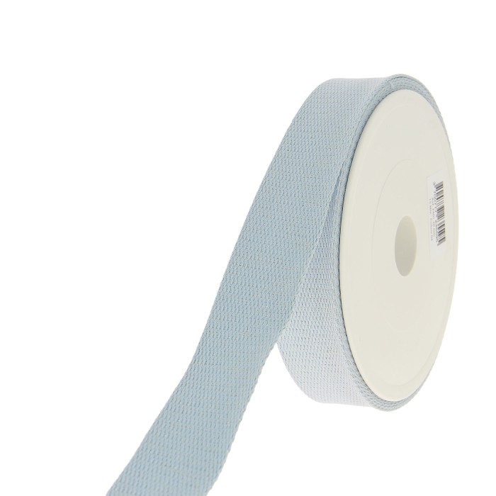Sangle coton scintillante 30mm bleu ciel Sangle coton scintillante 30mm bleu ciel