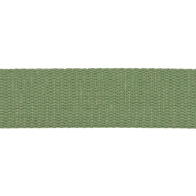Sangle coton scintillante 30mm vert kaki Sangle coton scintillante 30mm vert kaki