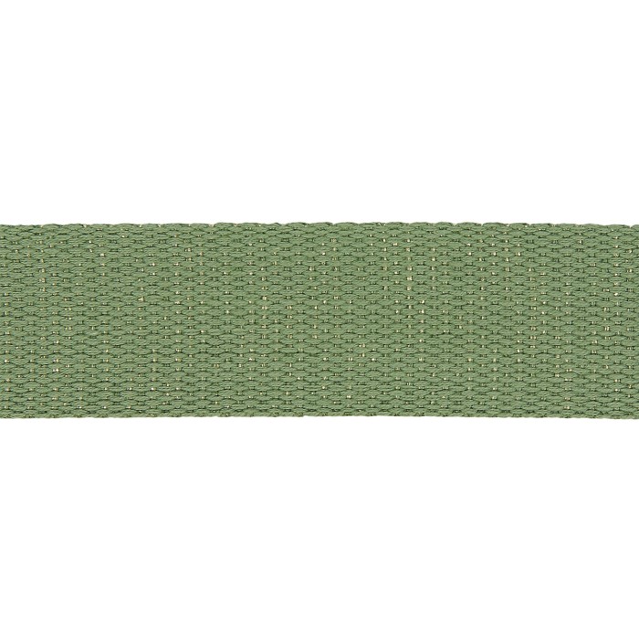 Sangle coton scintillante 30mm vert kaki Sangle coton scintillante 30mm vert kaki