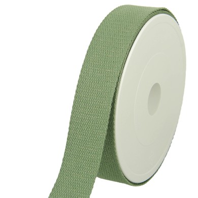 Sangle coton scintillante 30mm vert kaki Sangle coton scintillante 30mm vert kaki