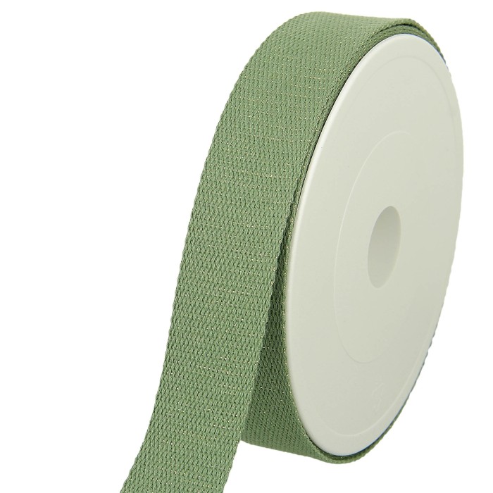 Sangle coton scintillante 30mm vert kaki Sangle coton scintillante 30mm vert kaki