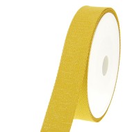 Sangle coton scintillante 30mm jaune Sangle coton scintillante 30mm jaune