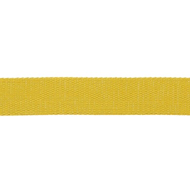 Sangle coton scintillante 30mm jaune Sangle coton scintillante 30mm jaune