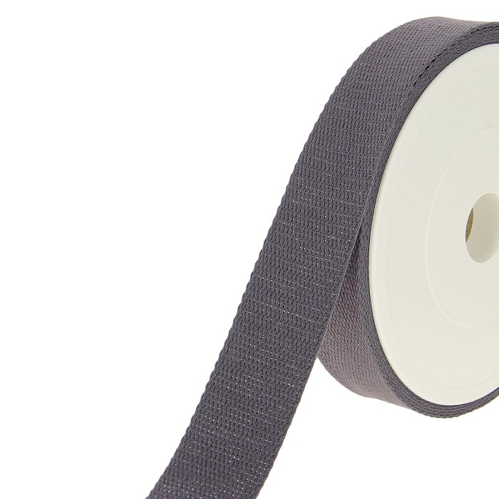 Sangle coton scintillante 30mm gris Sangle coton scintillante 30mm gris