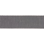 Sangle coton scintillante 30mm gris Sangle coton scintillante 30mm gris
