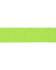 Sangle coton scintillante 30mm vert fluo Sangle coton scintillante 30mm vert fluo