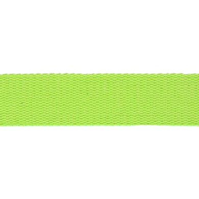 Sangle coton scintillante 30mm vert fluo Sangle coton scintillante 30mm vert fluo