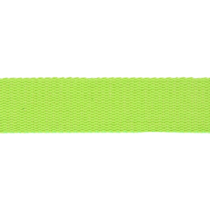 Sangle coton scintillante 30mm vert fluo Sangle coton scintillante 30mm vert fluo