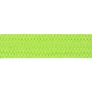 Sangle coton scintillante 30mm vert fluo Sangle coton scintillante 30mm vert fluo