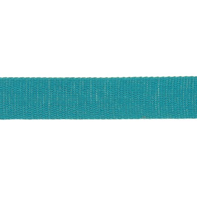 Sangle coton scintillante 30mm bleu turquoise Sangle coton scintillante 30mm bleu turquoise