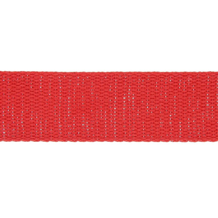 Sangle coton scintillante 30mm rouge Sangle coton scintillante 30mm rouge