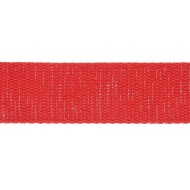 Sangle coton scintillante 30mm rouge Sangle coton scintillante 30mm rouge
