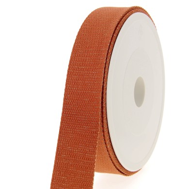 Sangle coton scintillante 30mm orange Sangle coton scintillante 30mm orange